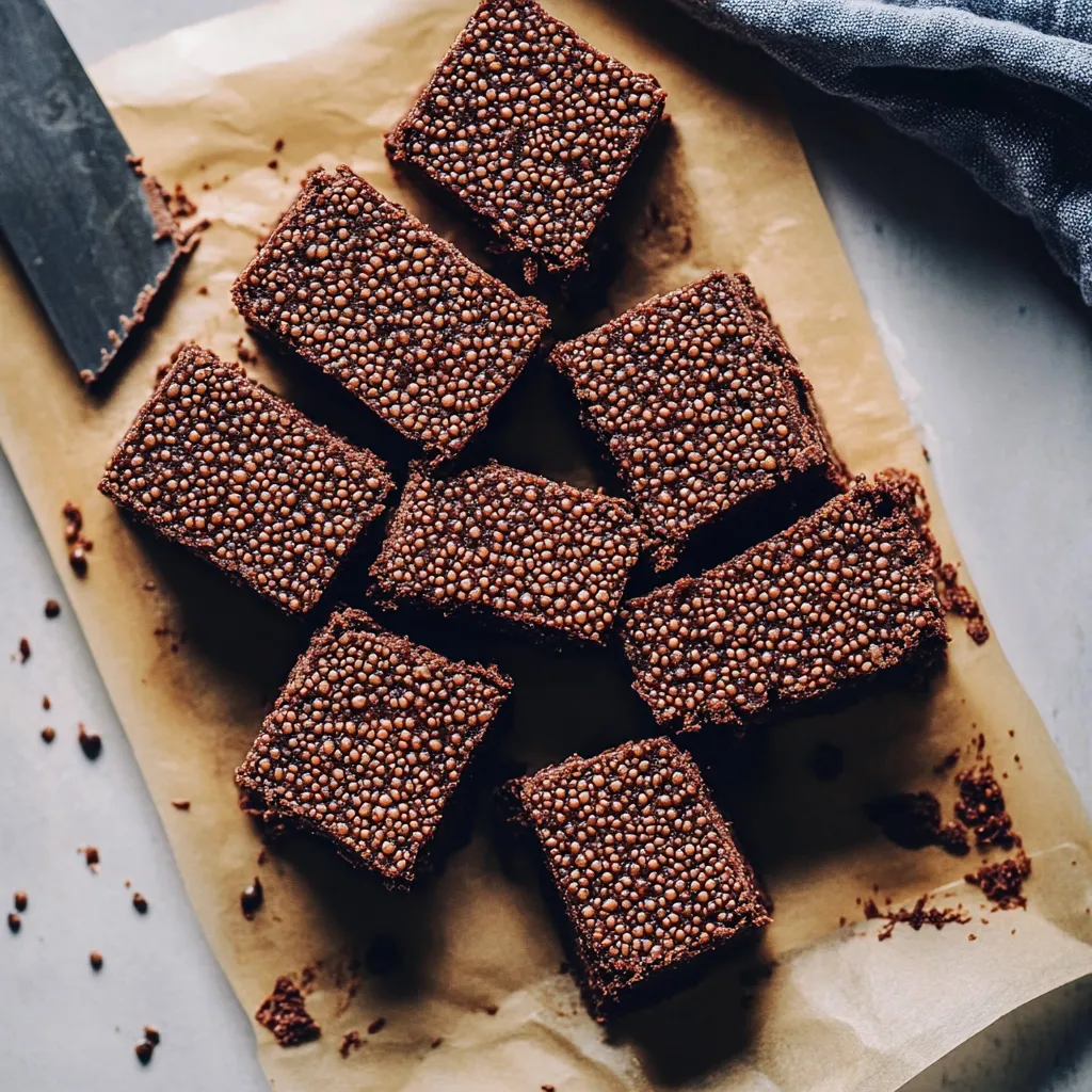 A close up of a brown dessert with chocolate chips.
