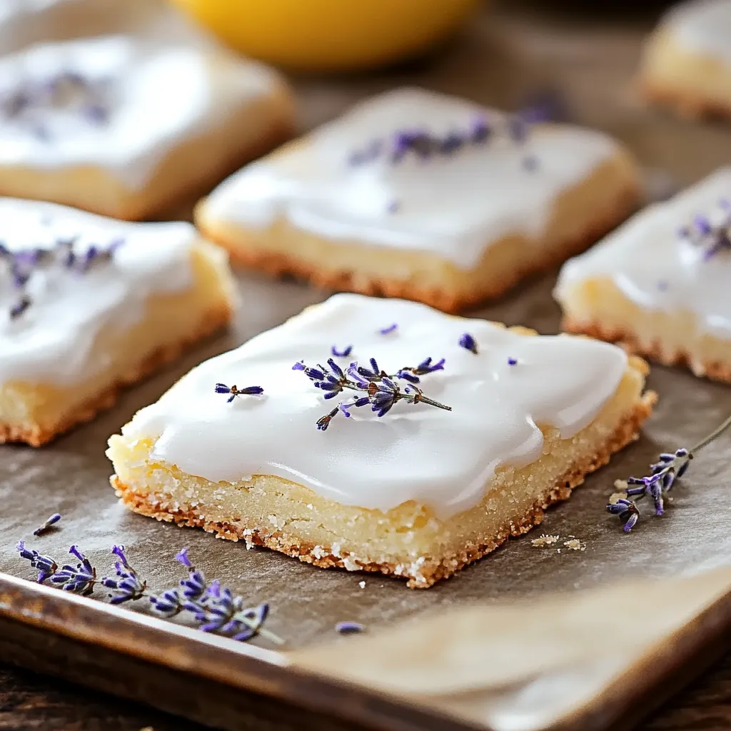 A tray of cookies with purple flowers on top.