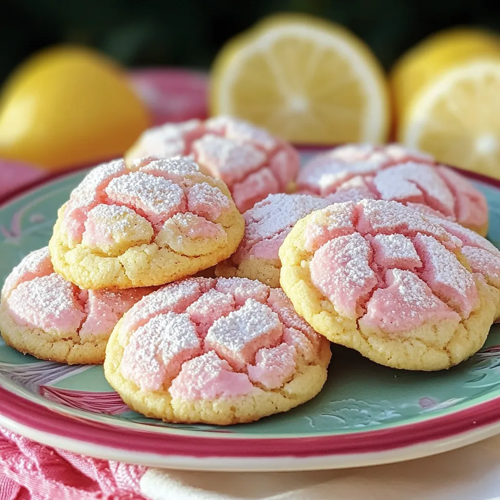 A plate of cookies with lemon wedges on top.