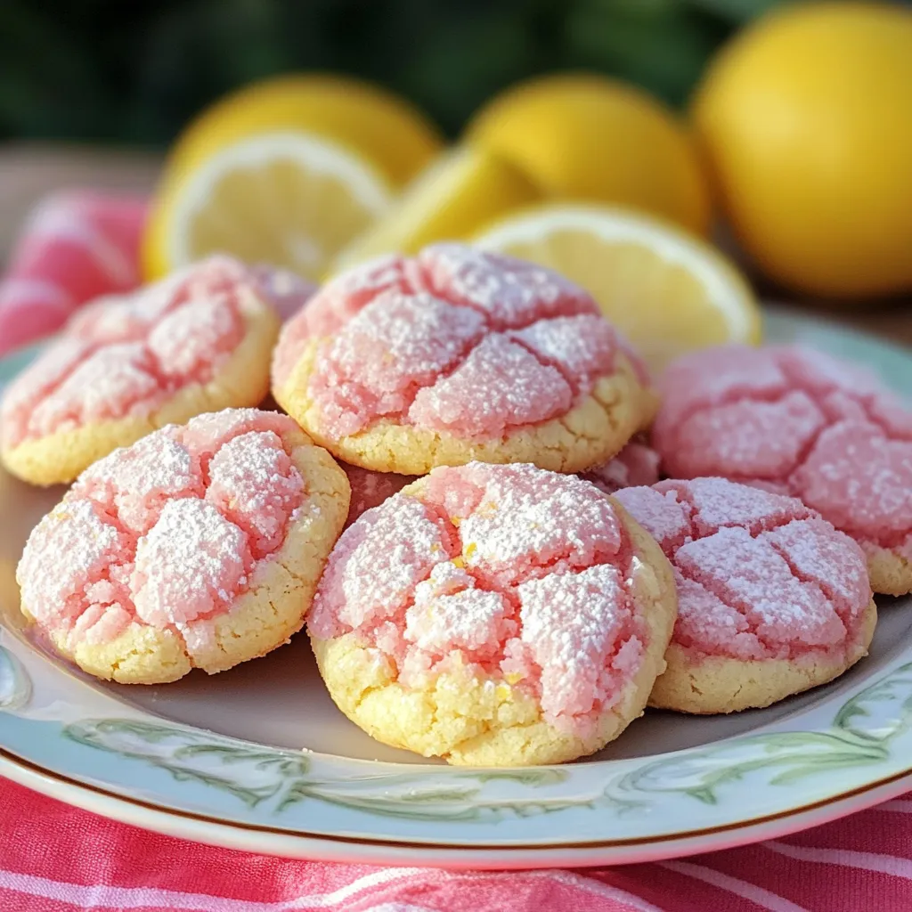 A plate of cookies with lemon wedges on top.