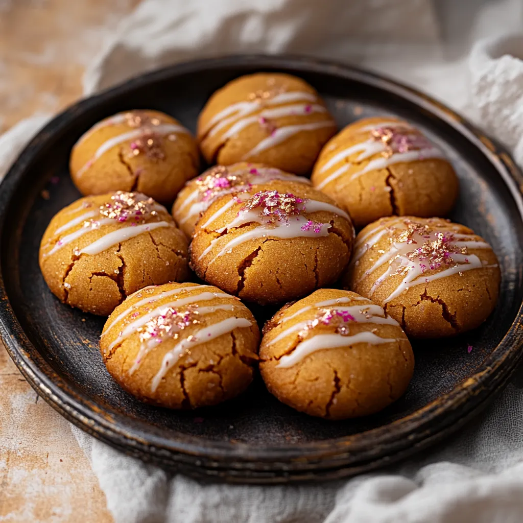 A plate of cookies with white icing.