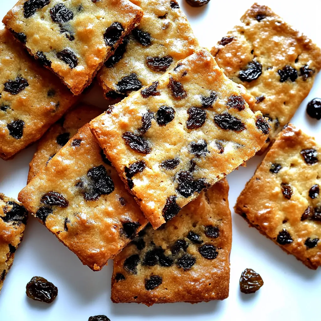 A plate of food with raisins on it.