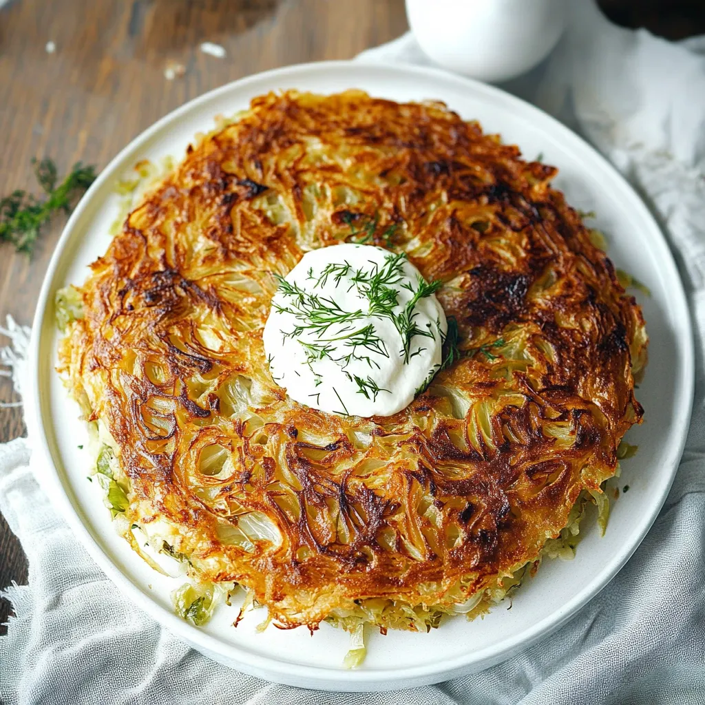 A plate of food with a white sauce on top.