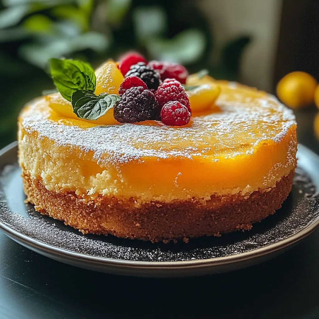 A slice of cake with berries on top.