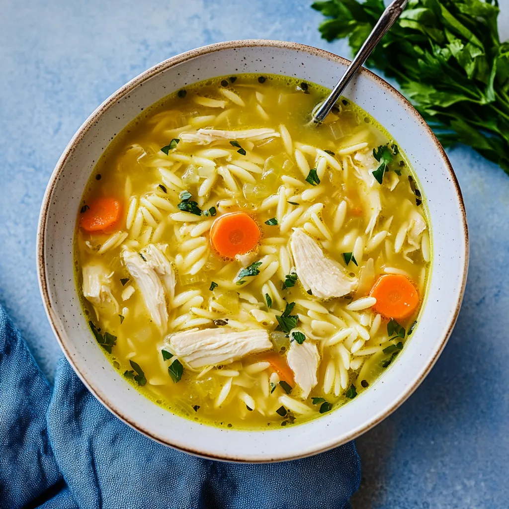 A bowl of soup with rice and carrots.