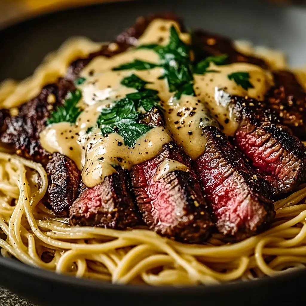 A plate of food with meat and noodles.