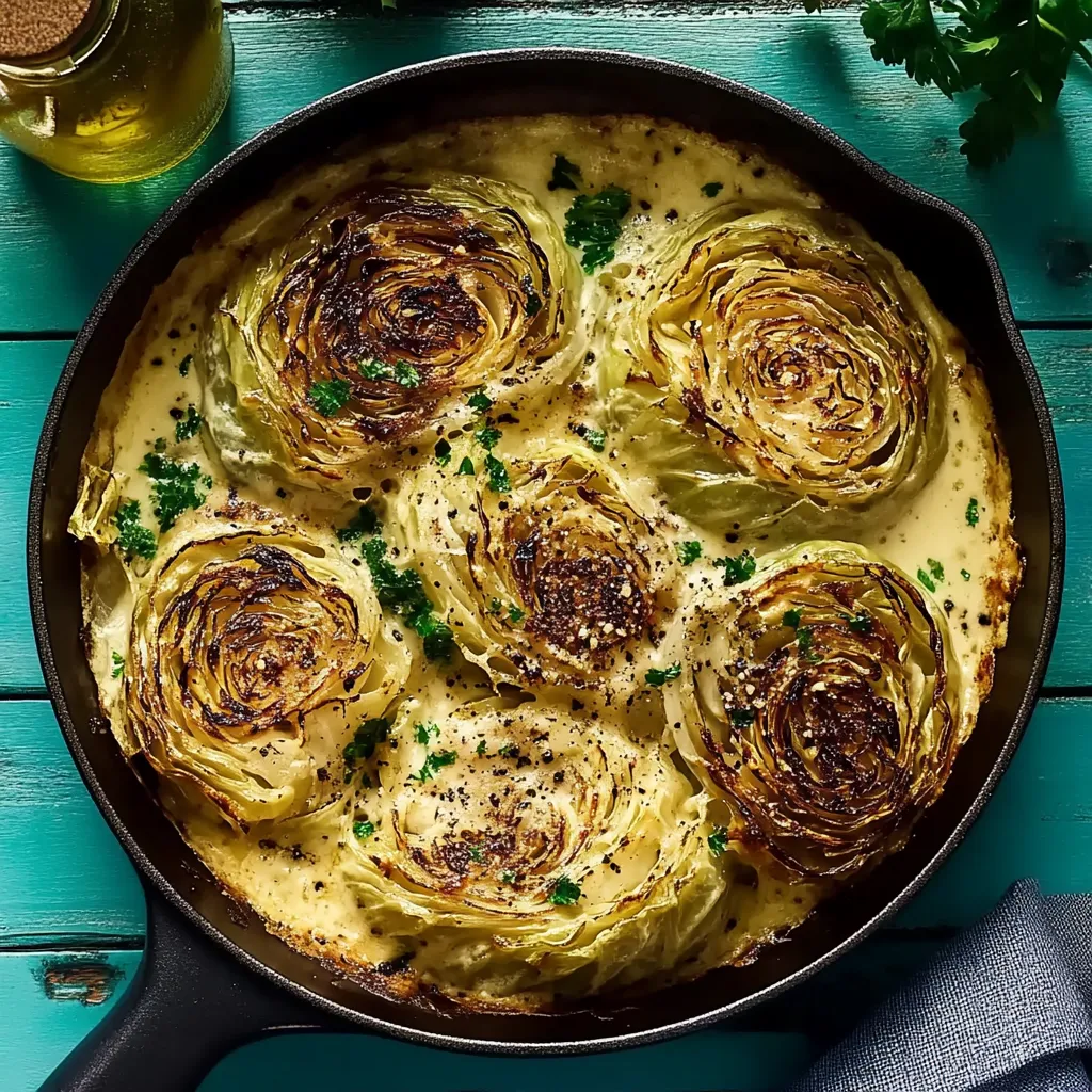 A pan of food with a green vegetable in it.