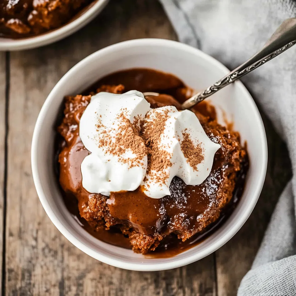 A bowl of chocolate ice cream with whipped cream on top.