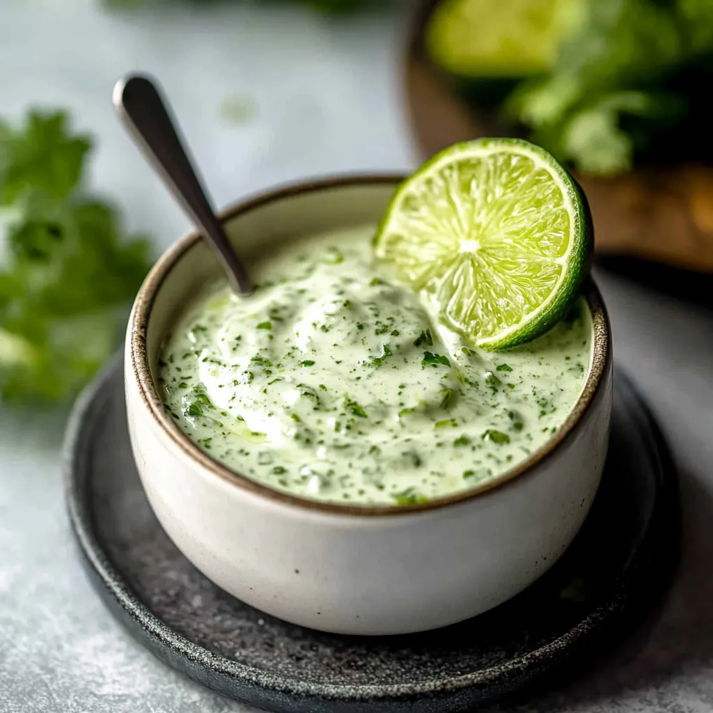 A bowl of soup with a spoon in it.