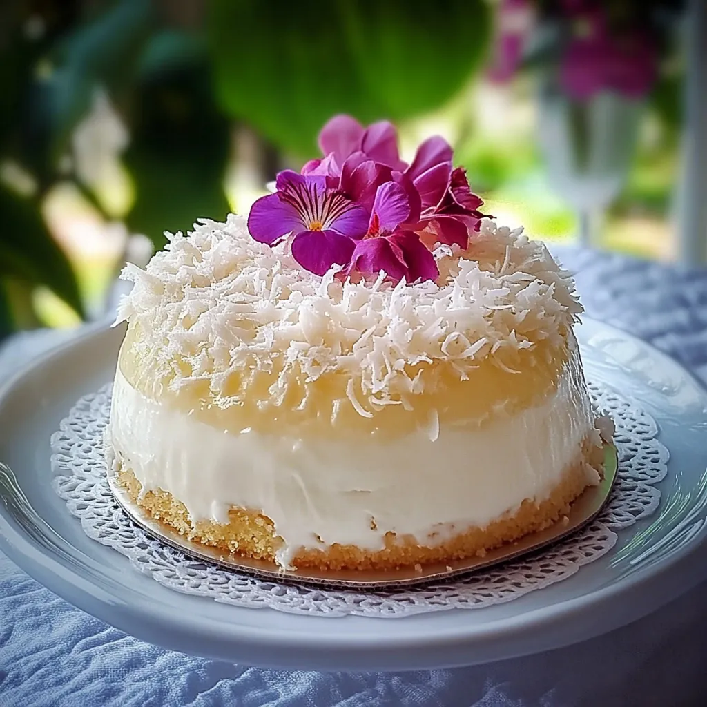 A white plate with a cake on it.