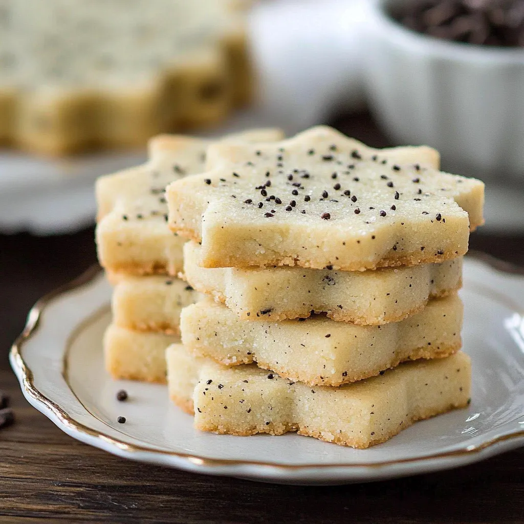 A stack of cookies on a plate.