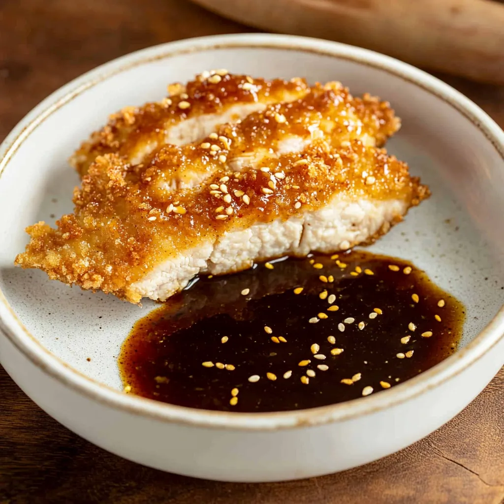 A plate of food with sauce on it.