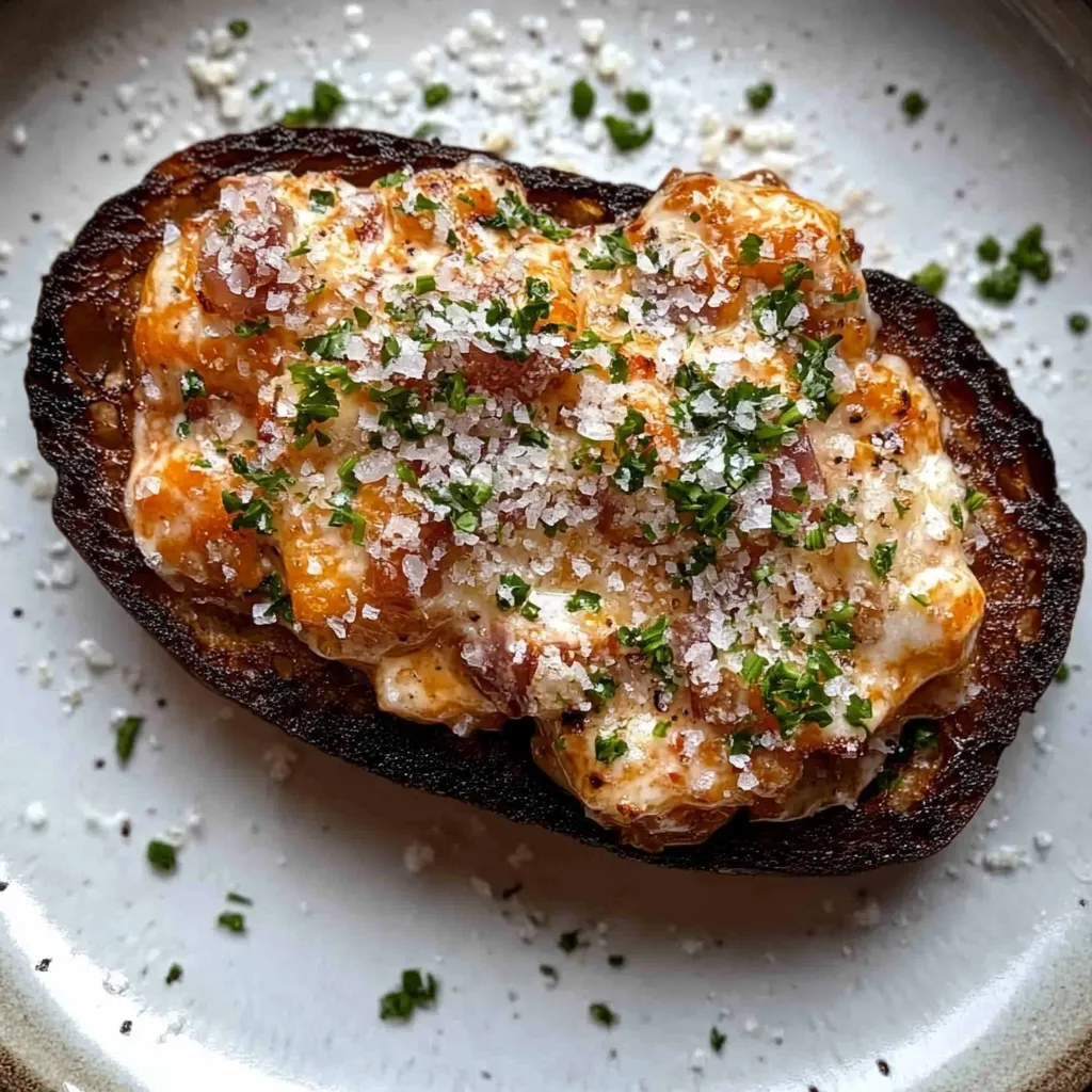 A plate of food with a slice of bread and cheese.