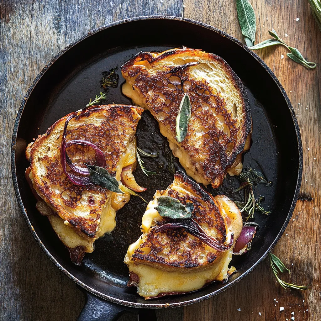 A pan of grilled cheese sandwiches.
