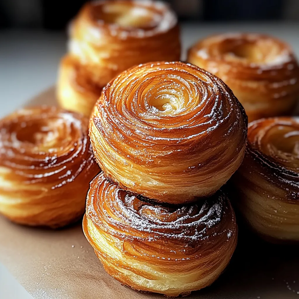 Three pastries on a table.