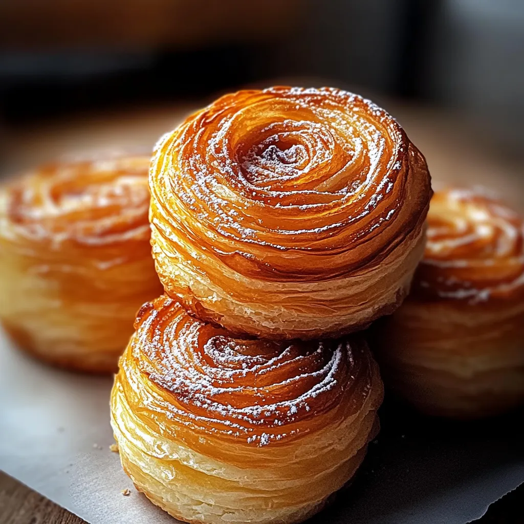 Three pastries on a table.