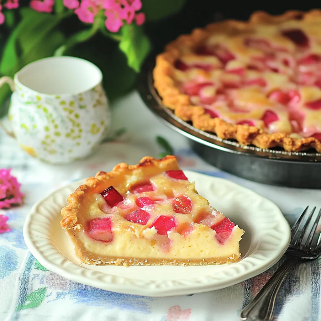 A slice of pie on a plate.