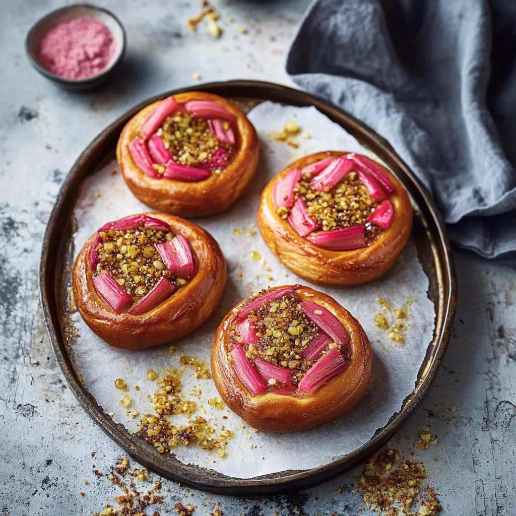 Four donuts with pink frosting and sprinkles.
