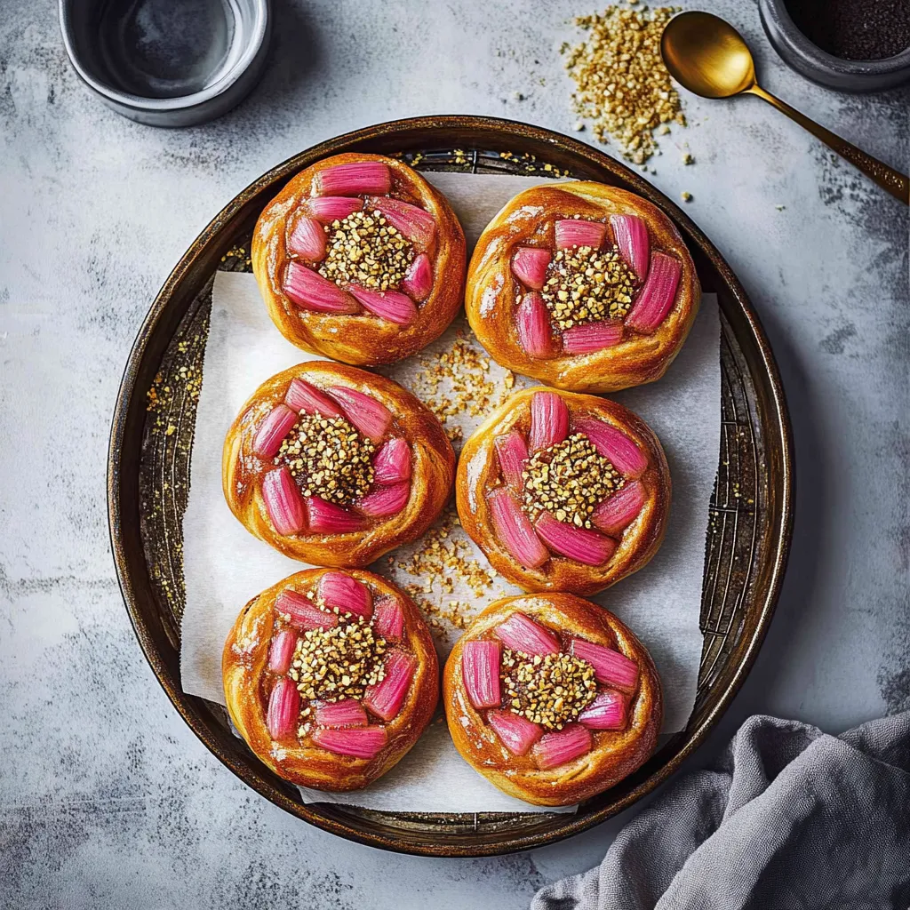 A plate of pastries with pink icing and sprinkles.