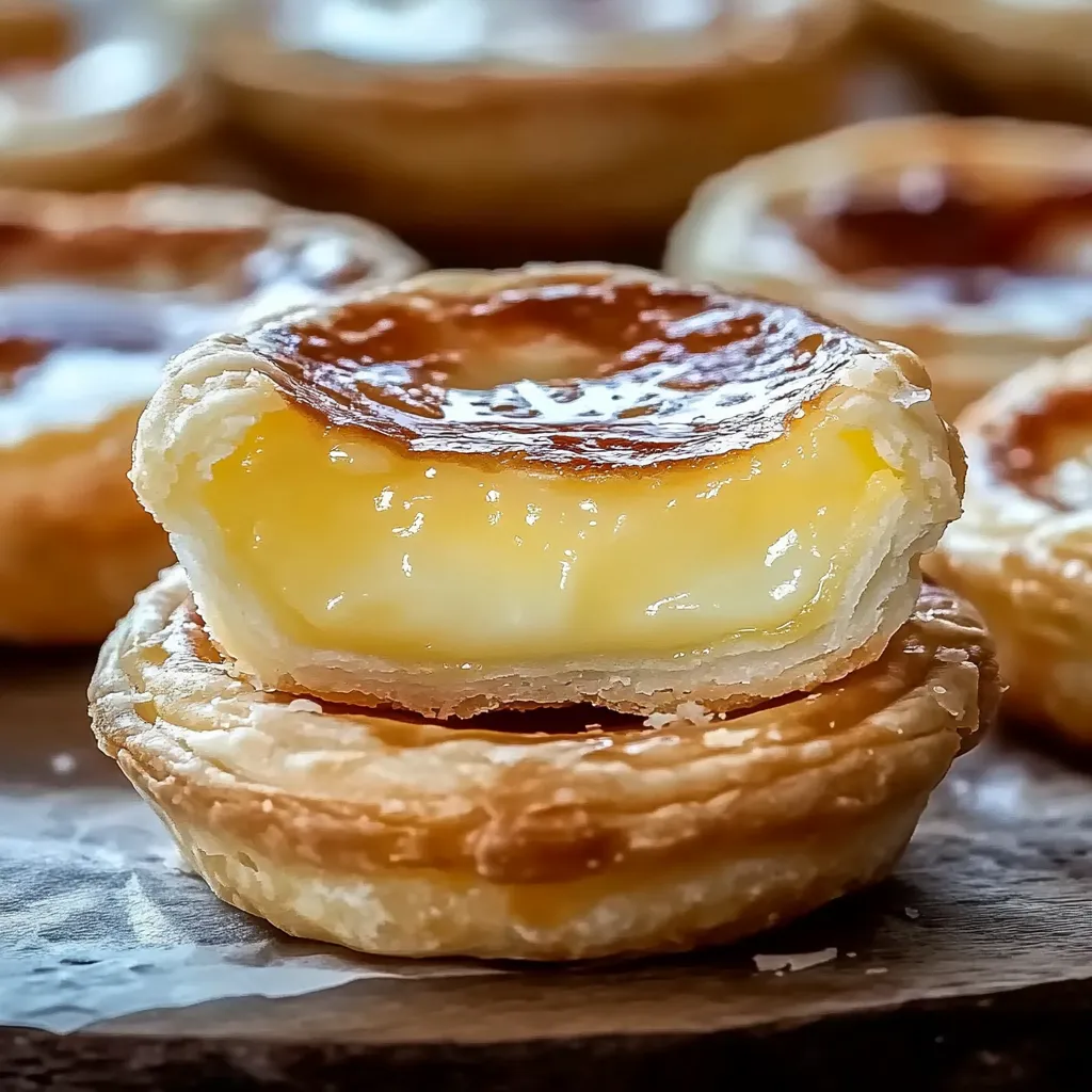 A pastry with a yellow filling.