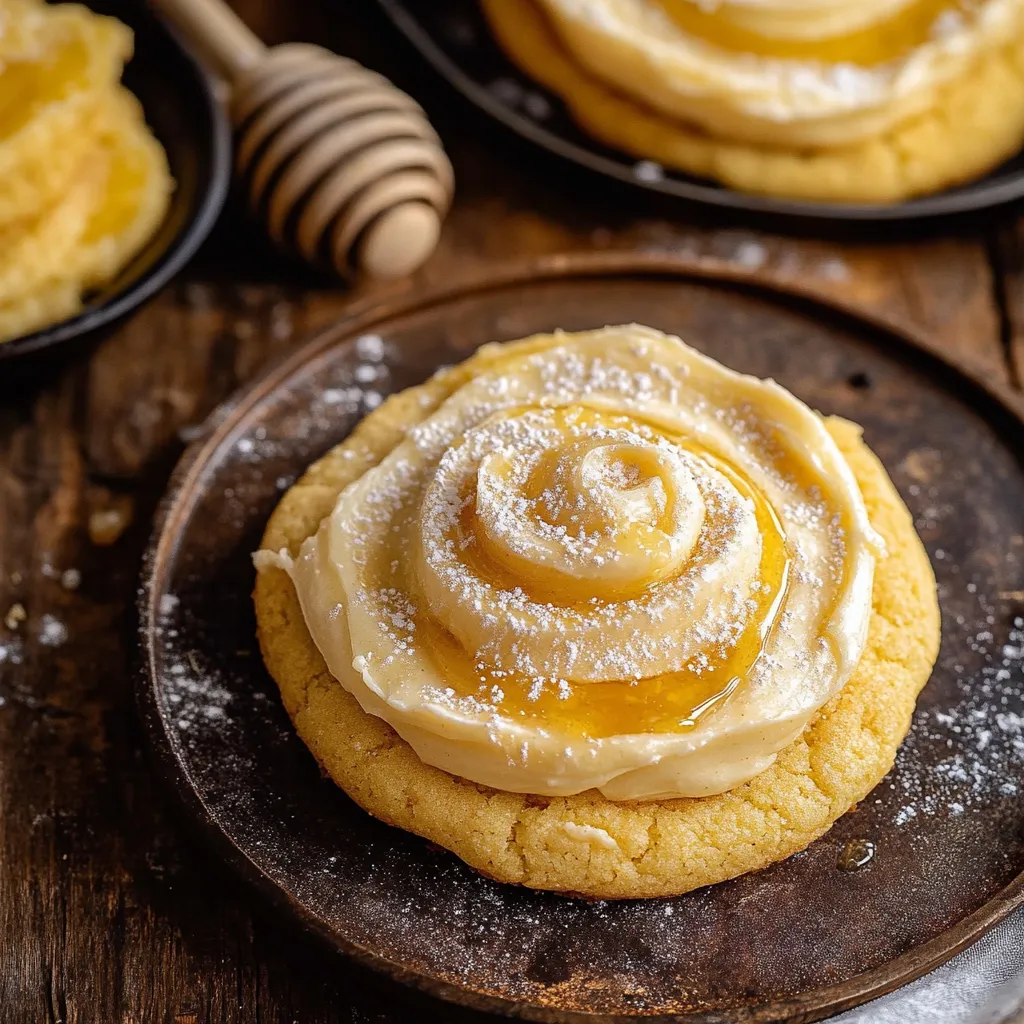 A cookie with a yellow filling.