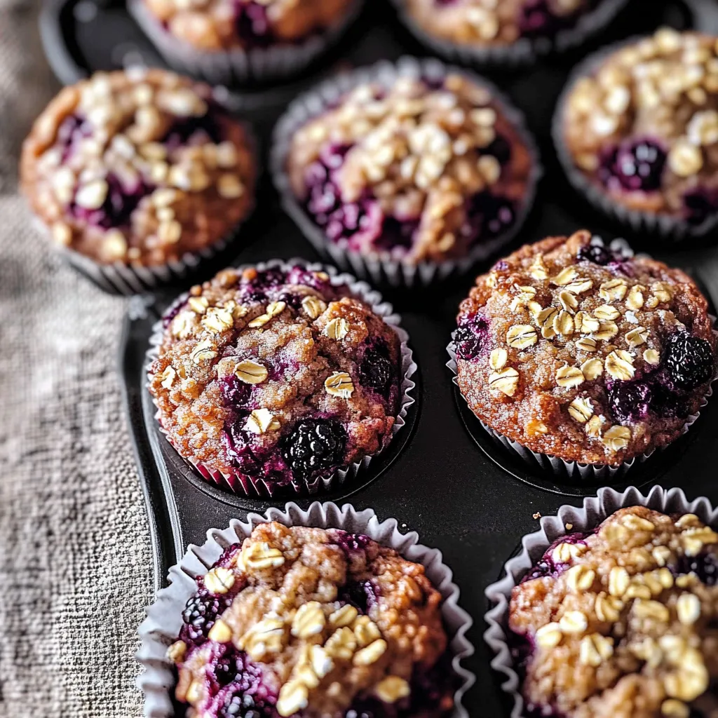 A tray of muffins with blueberries and nuts.