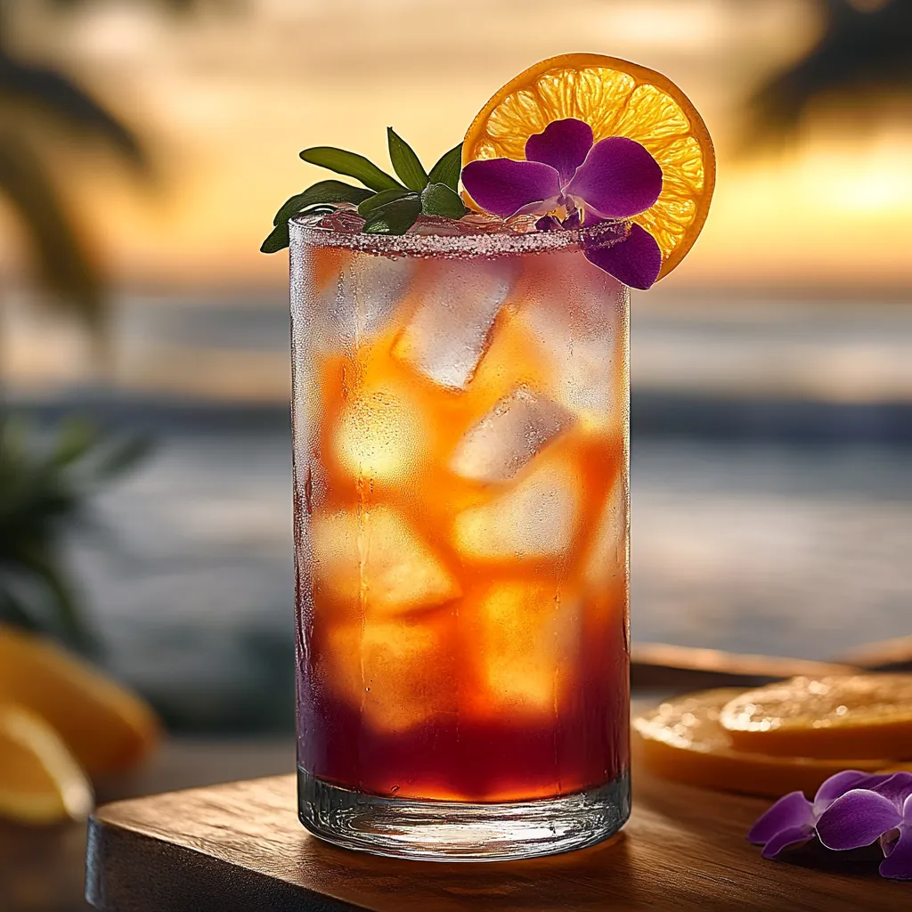 A glass of pink drink with a slice of orange on top.