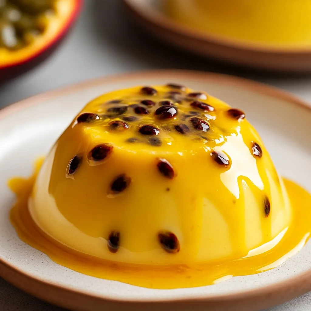 A yellow dessert with black spots on a plate.