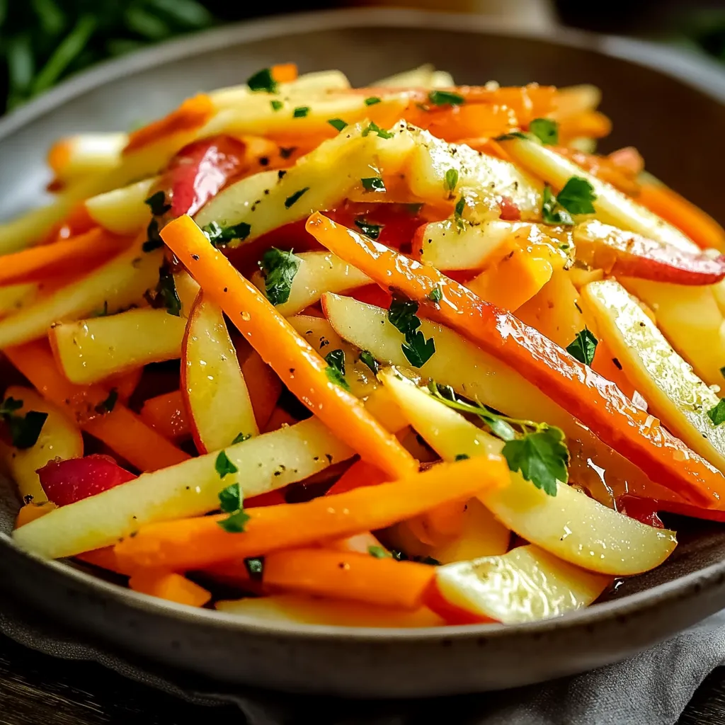 A bowl of sliced carrots with parsley.
