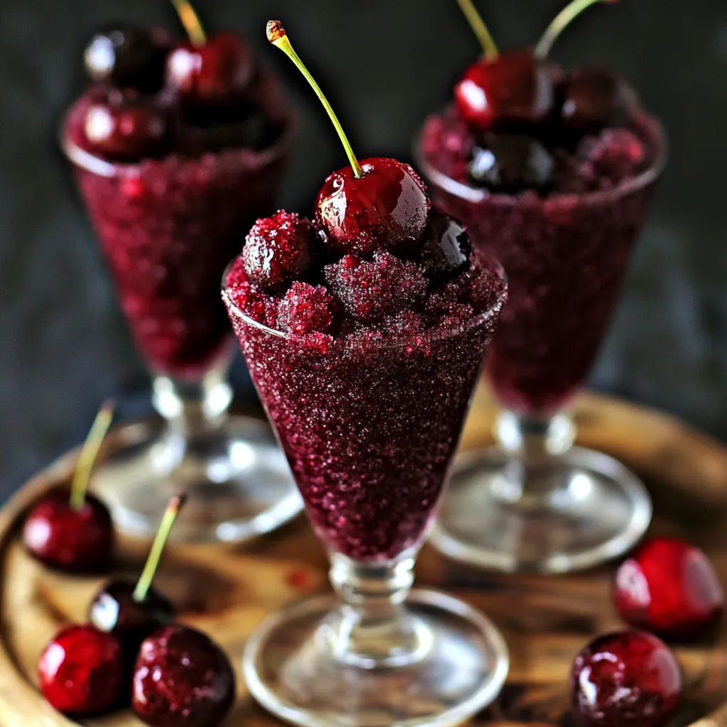 Cherries in a glass.