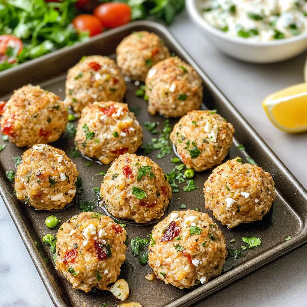A tray of meatballs with sauce on it.