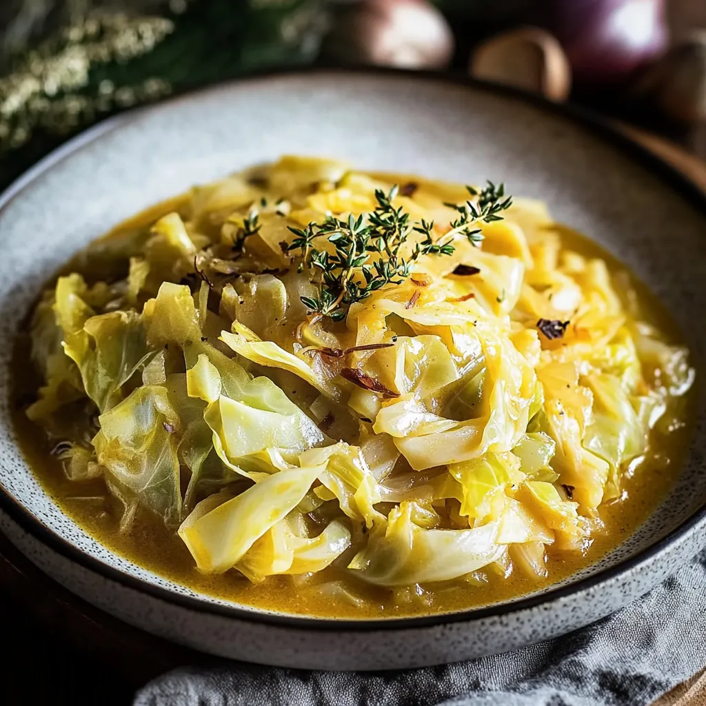 A bowl of soup with vegetables.