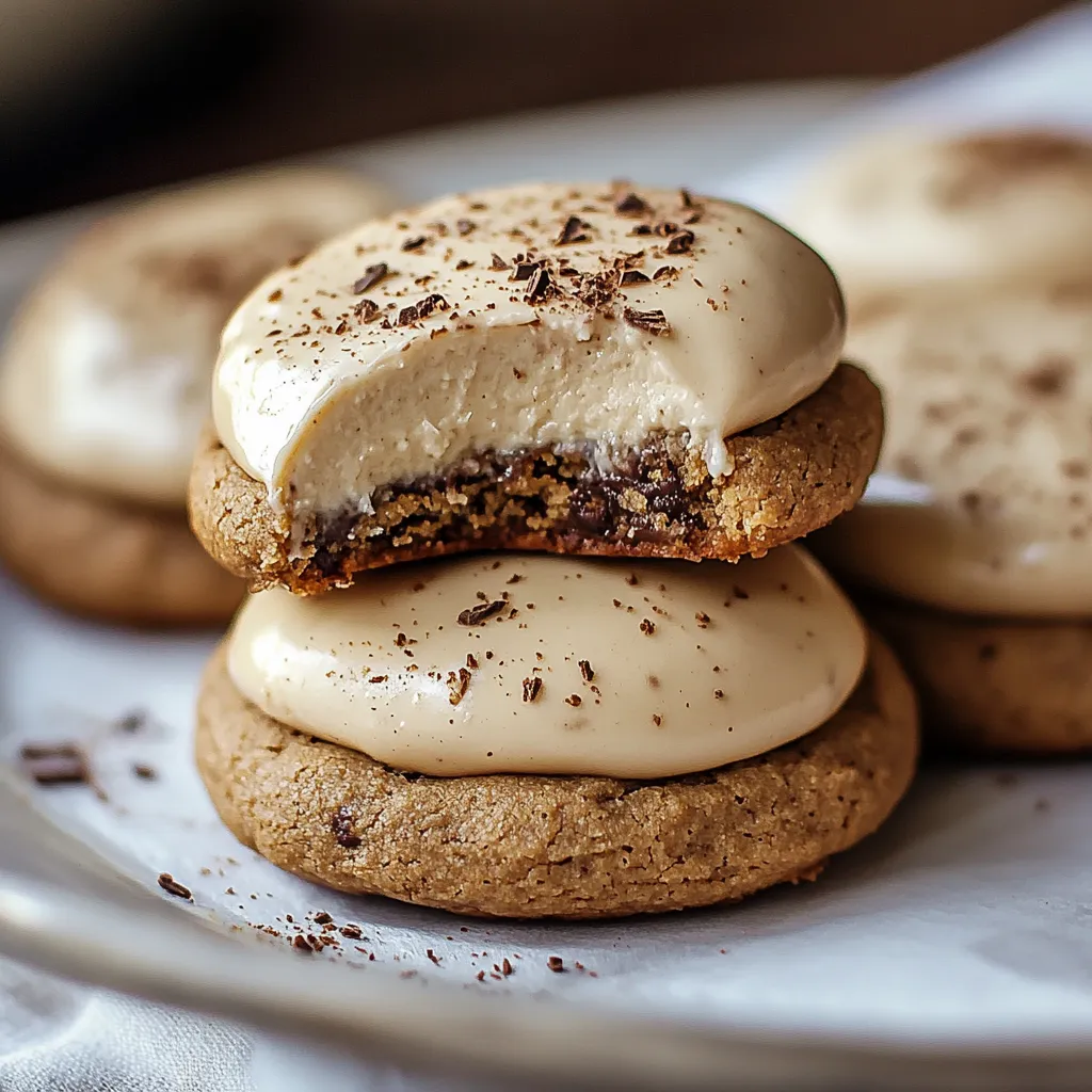 A plate of cookies with white frosting.