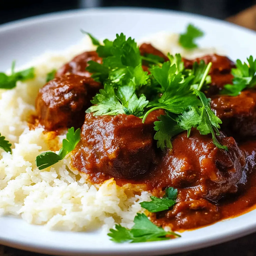 A plate of rice with meat on top.