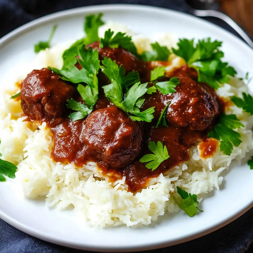 A plate of rice with meat on top.