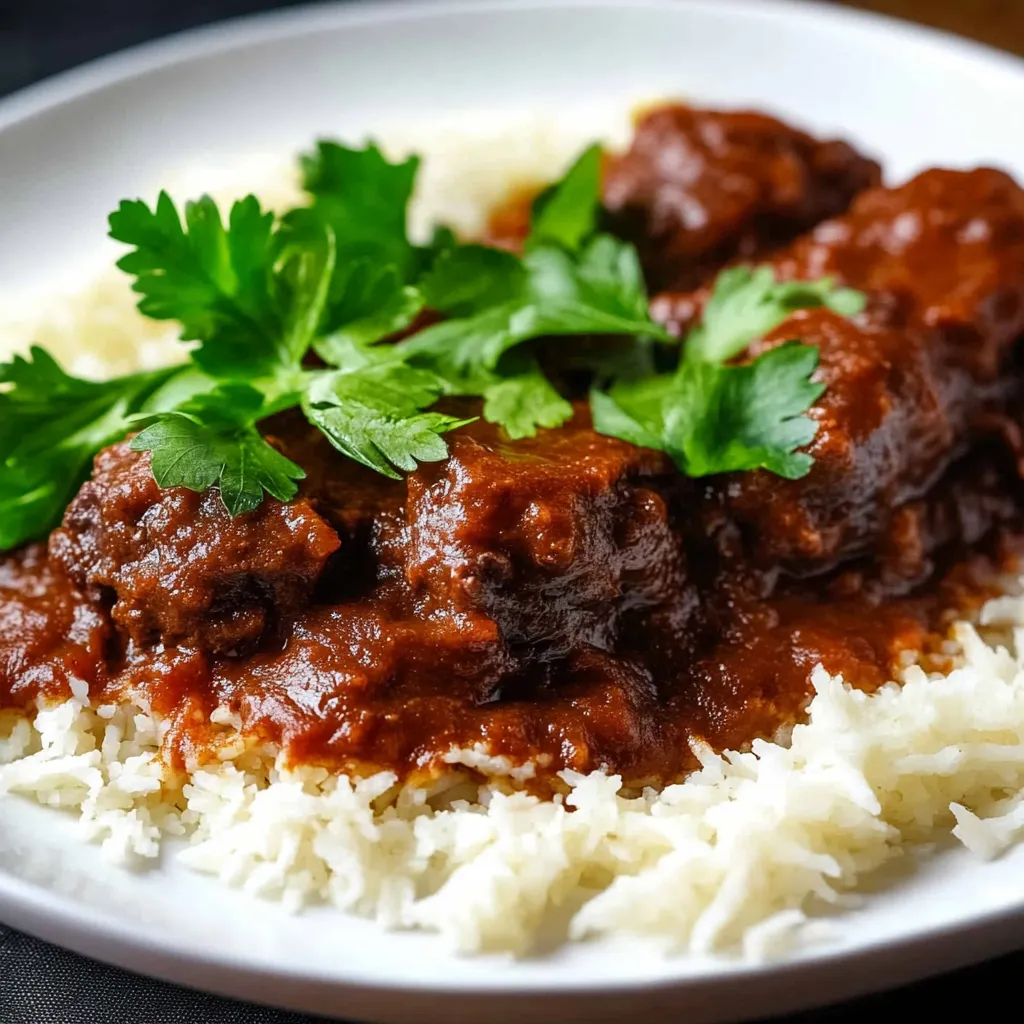 A plate of rice and meat.