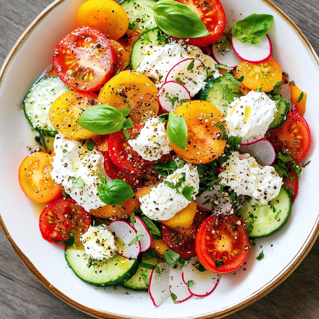 A bowl of fresh vegetables with cheese.