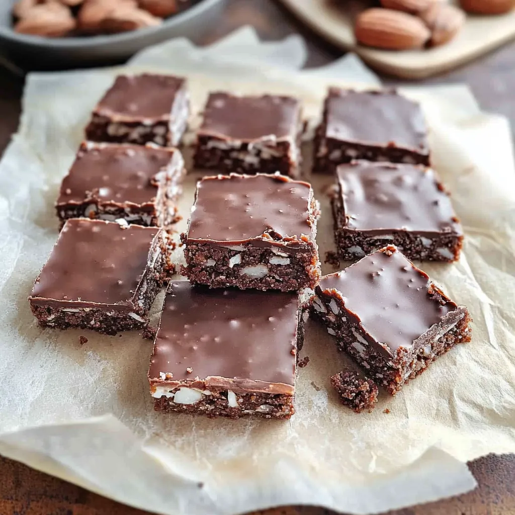 A tray of chocolate desserts with white frosting.