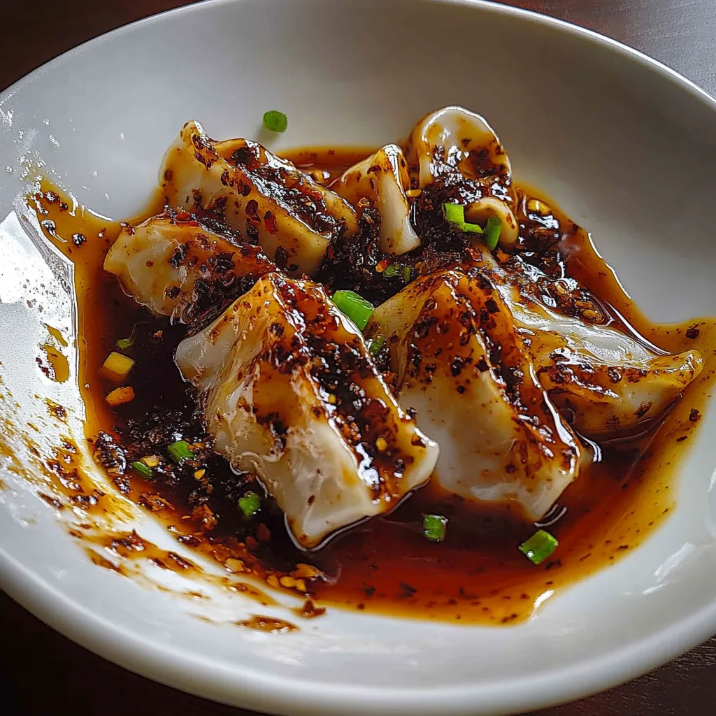 A plate of food with sauce on it.
