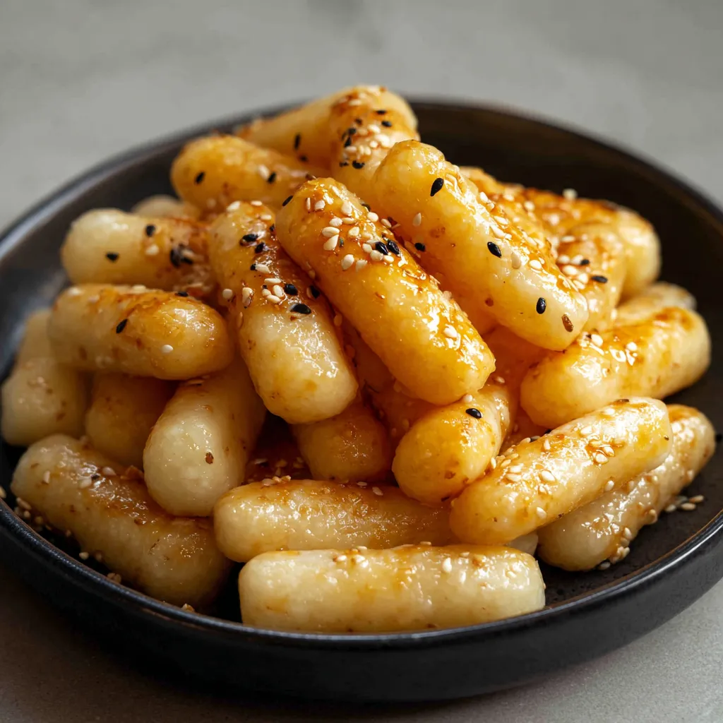 A bowl of food with sesame seeds on top.