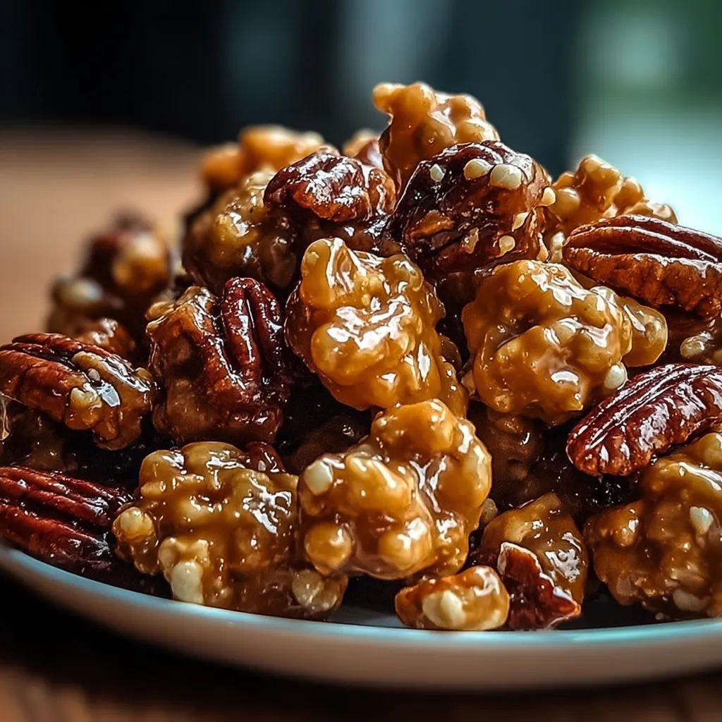 A plate of pecans.