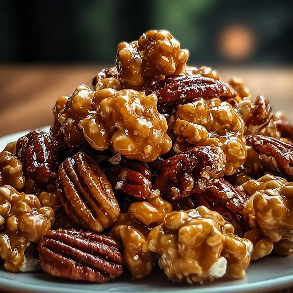 A plate of pecans.