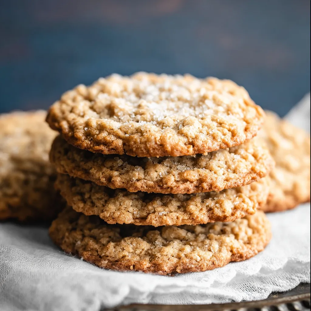 A stack of cookies on a plate.