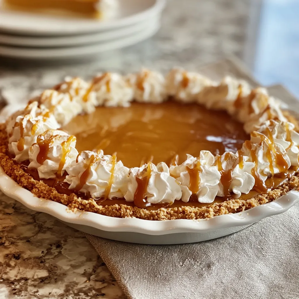 A pie with whipped cream on top.