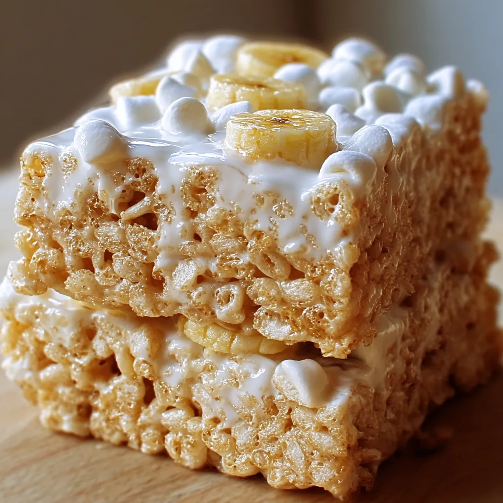 A stack of cereal with bananas on top.
