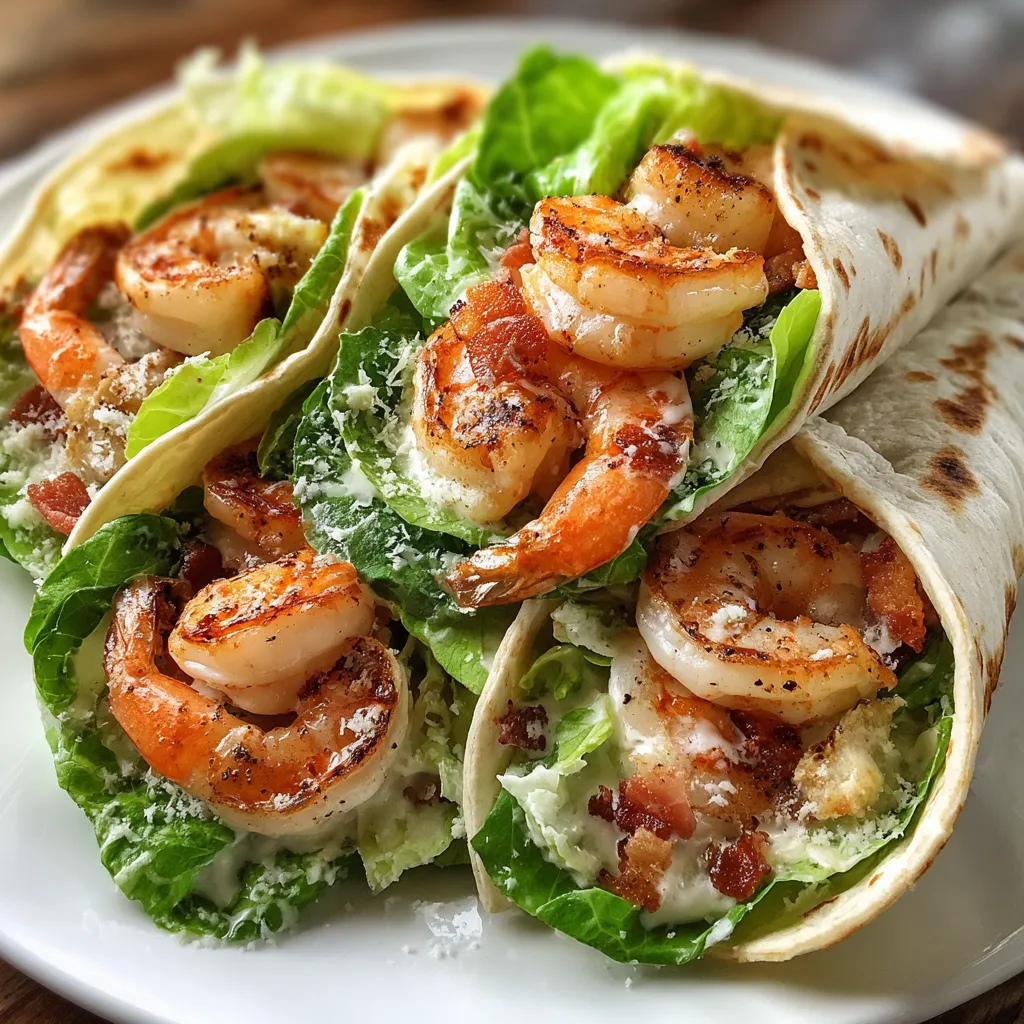A plate of shrimp wraps with lettuce and cheese.