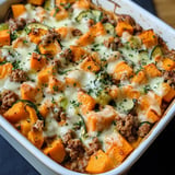 Ground Turkey Sweet Potato Bake