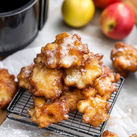 Air Fryer Apple Fritters